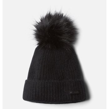 Dámské Čepice Columbia Winter Blur Pom Pom Černé GBOJFC472